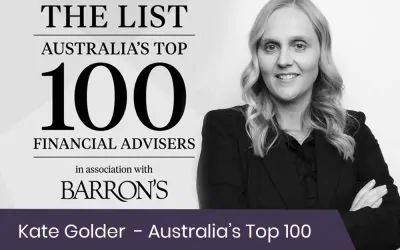 Kate Golder named in Australia’s Top 100 Financial Advisers for the fourth year